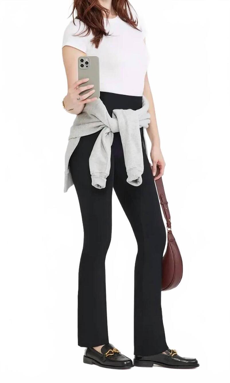 NEW YUMMIE jodi boot leg leggings in black